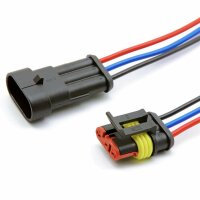 AMP Superseal plug set 3-pin with cable 1.5mm&sup2; car motor vehicle boat truck scooter motorcycle