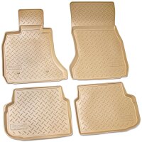 3D Gummi Fußmatten kompatibel für  BMW 7er F01...
