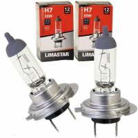 2 X Lima H7 Headlight Bulbs 12V 55W Halogen Lamp Clear...