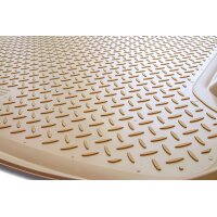 Gummi Kofferraumwanne Premium passend für BMW 5er E61 Touring | BJ 2004-2010 | passgenau mit Rand | Beige