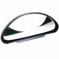 2x additional mirror outside driving school wide angle blind spot attachment BLACK