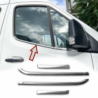STAINLESS STEEL WINDOW RAILS CHROME for MERCEDES Sprinter | Type W907 | BJ from 2018&gt;