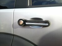 Recambo chrome door handles stainless steel caps...
