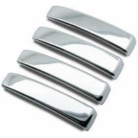 Recambo chrome door handles stainless steel caps...