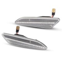 LED SIDE INDICATORS for ALFA ROMEO 147 BJ 2005-2010 | 156 BJ 1997-2007 | CLEAR GLASS