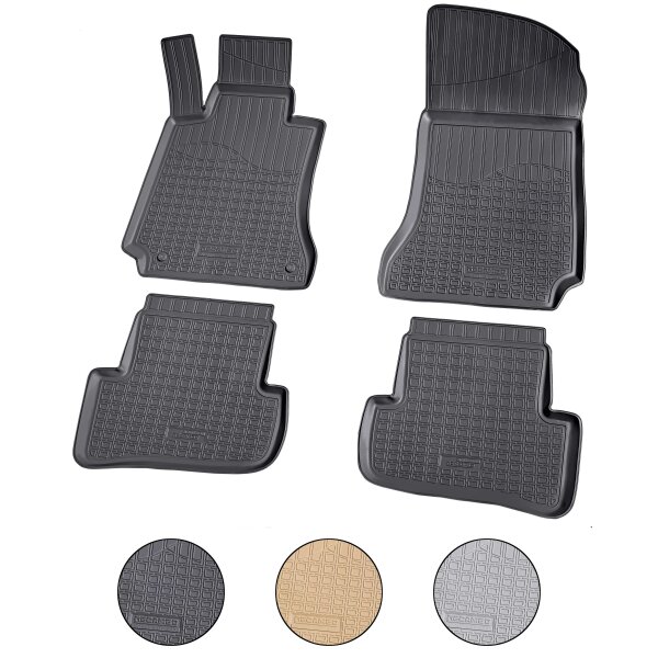 3D rubber floor mats for MERCEDES C-Class | W204 | S204 | 2007-2014 | perfect fit