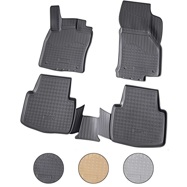 3D rubber floor mats for VW Passat | 3G B8 | BJ from 2014> | perfect fit with edge