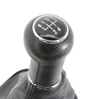Schaltknauf + Schaltsack Chrom Rahmen passend für VW Golf IV  1997-2006|5 Gang