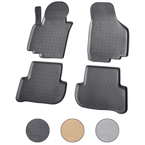 3D rubber floor mats for SEAT Altea / Altea XL 5P | 2004-2015 | perfect fit + border