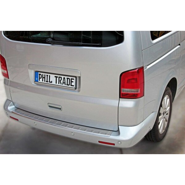 Ladekantenschutz Edelstahl MATT kompatibel für VW T5 | VW T6 | ab 2003 |130CM | mit Abkantung | premium Qualität von RECAMBO