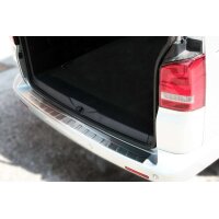 Ladekantenschutz Edelstahl MATT kompatibel für VW T5 | VW T6 | ab 2003 |130CM | mit Abkantung | premium Qualität von RECAMBO