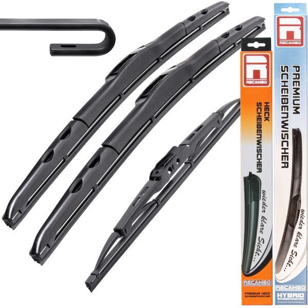 HYBRID Scheibenwischer FLEX AERO kompatibel für Mazda MPV BJ 1999 - 2005 - 400mm 600mm 600mm - Premium Qualität Wischerblätter Set