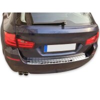 Ladekantenschutz Edelstahl | CHROM - MATT | für BMW 5er F11 TOURING 2010-17 | | mit Abkantung