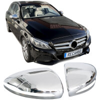 Edelstahl Chrom Spiegelkappen passend für Mercedes...