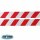 2x Warning Sign Red White Stripes Reflective Reflector Sticker 30 x 5cm M4