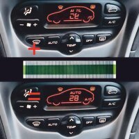 F&uuml;r Peugeot 307 | 407 Klimatronic Temperatur Display Reparatur Pixel Folie