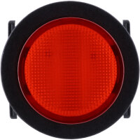 Druckschalter rastend 12V 20A rund mit roter LED-Beleuchtung
