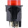 Druckschalter rastend 12V 20A rund mit roter LED-Beleuchtung