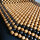 Holzkugel Sitzauflage Holzperlen Retro Massage Natur Auto Sitz Büro | 127 x 38cm