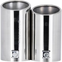 Stainless Steel Exhaust End Pipe Double Duplex L132 x B150 mm Universal APU-9