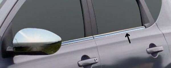 Stainless Steel Window Moulding Chrome for Nissan Qashqai +2 2008-2013 4TLG Set