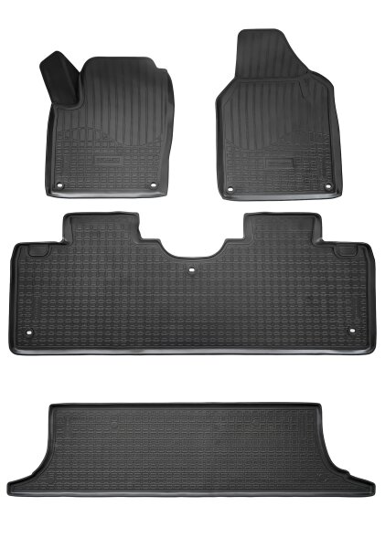 3D Gummi Fussmatten passend für Seat Alhambra | 7V | BJ 1996-2010 | passgenau mit Rand