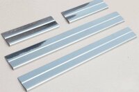 Stainless Steel Door Sill V2A Matte for Nissan Qashqai...