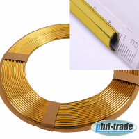 GOLD decorative strip piping strip U profile 15 m meter chrome GOLD edge protection