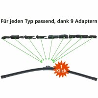 SCHEIBENWISCHER VORNE kompatibel für PEUGEOT 208 |...