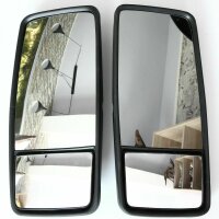2 X Lorry Outside Mirror XL Double 50 X 22 CM Universal, Blind Angle Spot + Zoom