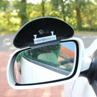 Zusatz Spiegel Außen Fahrschule Weitwinkel toter Winkel Aufsatz SCHWARZ