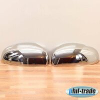 1 Set Stainless Mirror Caps V2A Chrome for Skoda Fabia 2 Roomster 2006-2015