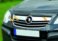 Chrome Radiator Grille Trim Stainless Steel for Vauxhall Antara to 2011