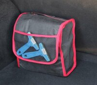 praktische Kofferraum Tasche Werkzeugtasche ROT SCHWARZ mit Klett 26x14,5x33cm