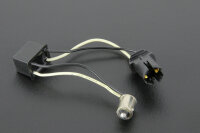Ba9s on T10 Adapter Cable W5W Glass Parking Light Push in Sockelkunststoff LT2