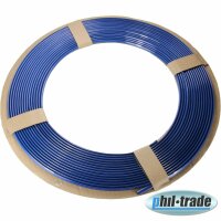 Blue decorative strip Keder strip U profile 15 m meter edge protection strip BLUE