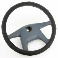 Lorry Wheel 47 48 CM Real Leather Perforated Black Steering Protector [900]