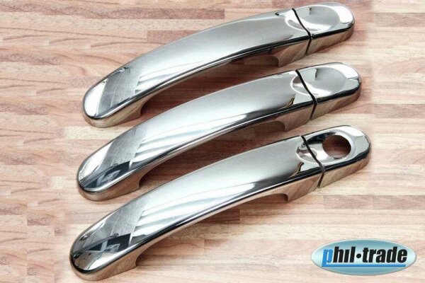 Chrome door handle covers stainless steel for VW T5 T6 all models BJ from 2003&gt; | 3 doors