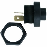 Start Knopf Button Taster Schalter 12 24 V Volt Auto KFZ schwarz rund Retro