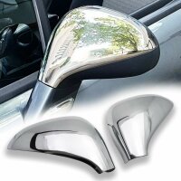 1 Set Stainless Steel Mirror Caps V2A Chrome for Peugeot...