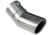 Stainless Steel Exhaust End Pipe Angled 5 23/32x2 15/32in Universal APU-8