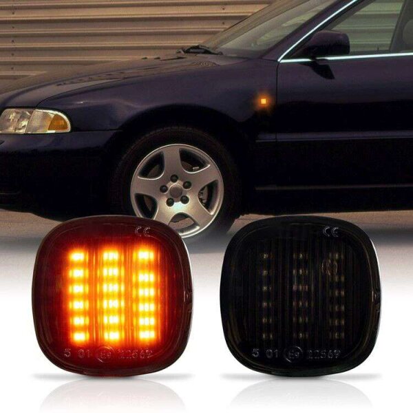 LED Indicators Black for Skoda Superb Type 3U4 Yr 2001 - 2008 7317-1
