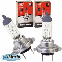 2 Piece Lima H7 Headlight Bulbs 12V 55W Halogen Lamp...