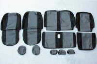 10-piece seat covers for Dacia Duster Phase 1 original fabric split rear seat