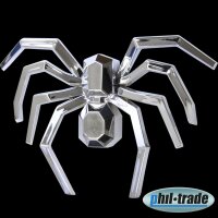3D Chrom Emblem Aufkleber Logo riesige Spinne Spider...
