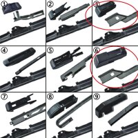 SCHEIBENWISCHER kompatibel für JAGUAR XF | TYP X250 | BJ 03/2008-09/2015 ( 2er Set: 600mm /  475mm )