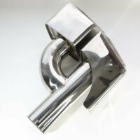 Auspuffblenden Endrohr EDELSTAHL Chrom kompatibel für W164 W166 W204 A209 C209 W211 W212 W221 C216 R231 Endrohrblenden Auspuff Blende Plug&Play UNIVERSAL
