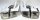 Auspuffblenden Endrohr EDELSTAHL Chrom kompatibel für W164 W166 W204 A209 C209 W211 W212 W221 C216 R231 Endrohrblenden Auspuff Blende Plug&Play UNIVERSAL