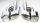 Auspuffblenden Endrohr EDELSTAHL Chrom kompatibel für W164 W166 W204 A209 C209 W211 W212 W221 C216 R231 Endrohrblenden Auspuff Blende Plug&Play UNIVERSAL