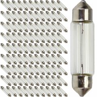 100 Piece Soffitte Pen Lamp 41mm 42mm Lima 10 Watt 12V Bulbs Offer New